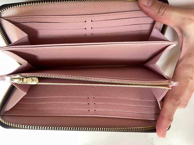 lv 長夾 粉紅色-7