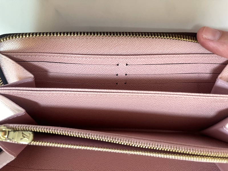 lv 長夾 粉紅色-9