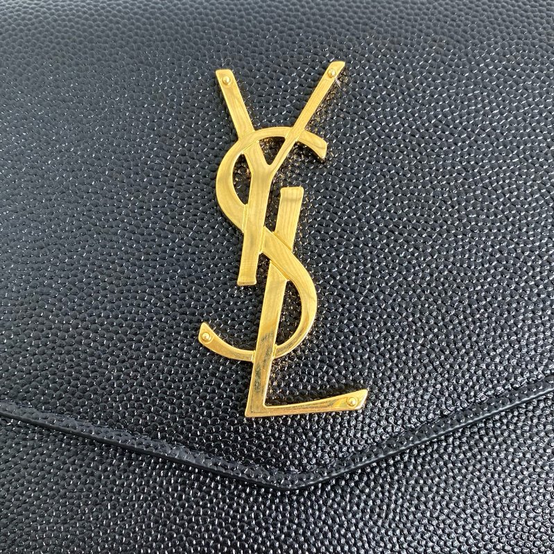 △ Saint Laurent 聖羅蘭 Black Caviar Skin Chain Shoulder Bag 黑色粒紋小牛皮鎖鏈肩背袋 - 257016790-11