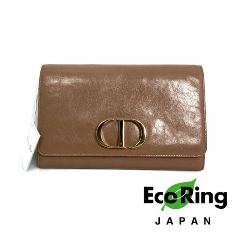 △ Christian Dior 迪奧 Nude Pink Lambskin Wallet On Chain 裸粉色小羊皮鎖鏈銀包 - 257016638