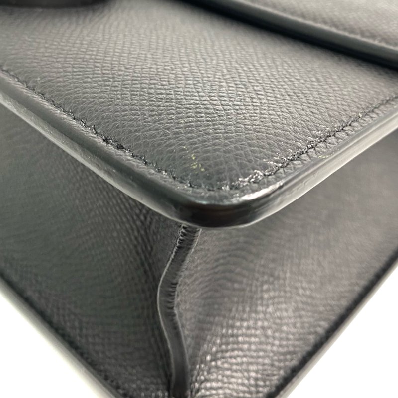 △ Christian Dior 迪奧 So Black Calfskin 30 Montaigne Shoulder Bag 黑色小牛皮肩背袋 - 257016637-7