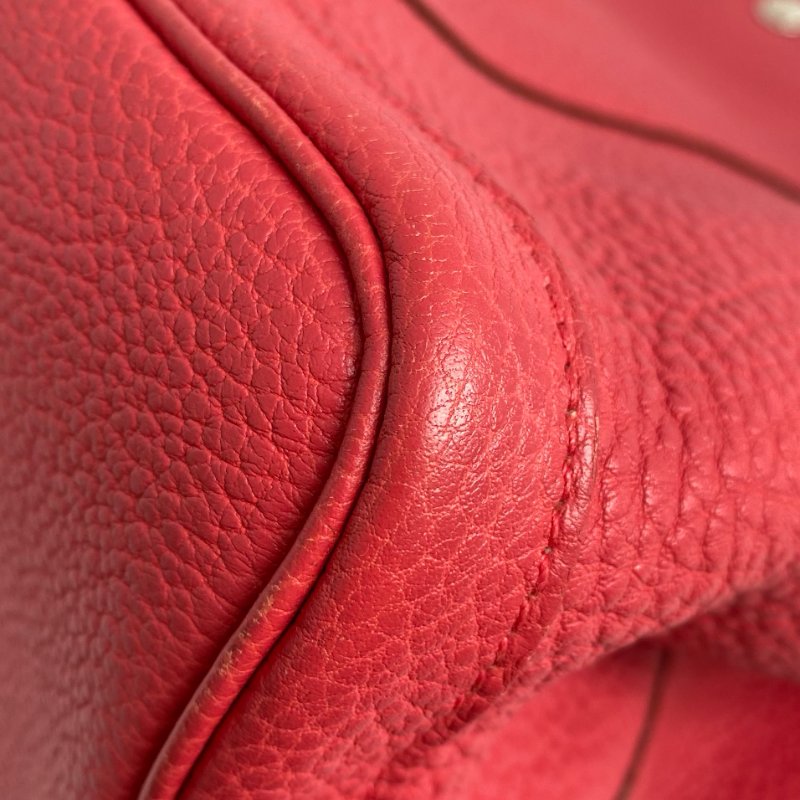 △ Hermes 愛馬仕 Pink Negonda Calfskin Palladium Plated Metal Garden Party 36 Hand Bag Stamp [P] 粉紅色顆粒小牛皮鍍鈀金屬手袋[P]刻 - 257016706-7