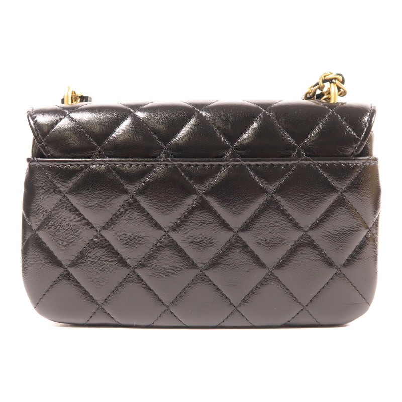 CHANEL 牛皮皮革Chain Shoulder Bag金扣鏈帶肩背袋-1