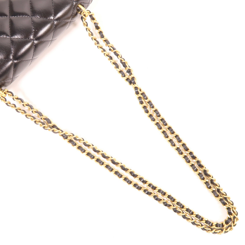 CHANEL 牛皮皮革Chain Shoulder Bag金扣鏈帶肩背袋-4