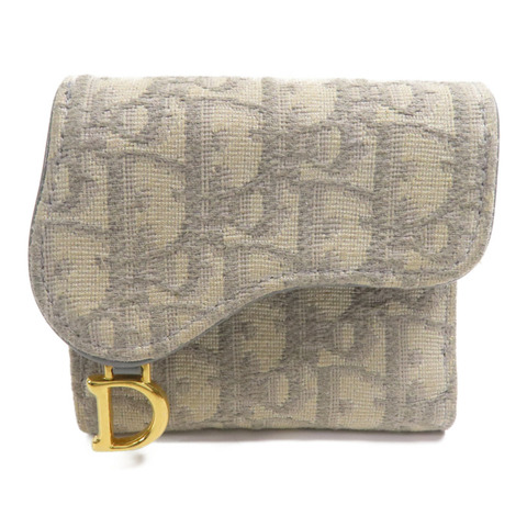 Dior 帆布Wallet金扣錢包