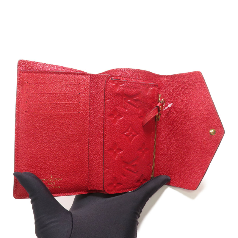 LOUIS VUITTON Monogram Empreinte Curieuse Compact金扣錢包-10