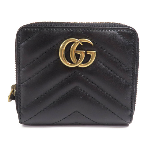 GUCCI 牛皮皮革Wallet金扣錢包