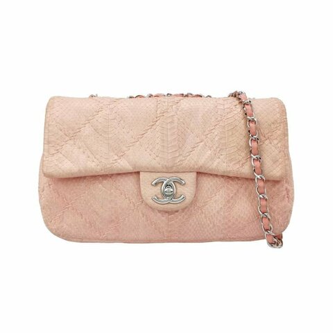 Chanel Flap Bag 蛇皮 雙C扣 翻蓋 單肩包