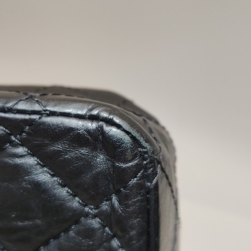 Chanel 2.55 Flag Bag 經典款 大號 油蠟皮 菱格絎縫 長方形旋扣 單肩包-14