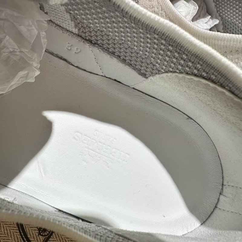Hermes Sneaker Homme Mesh Technique Shoes 愛馬仕科技布白鞋-15