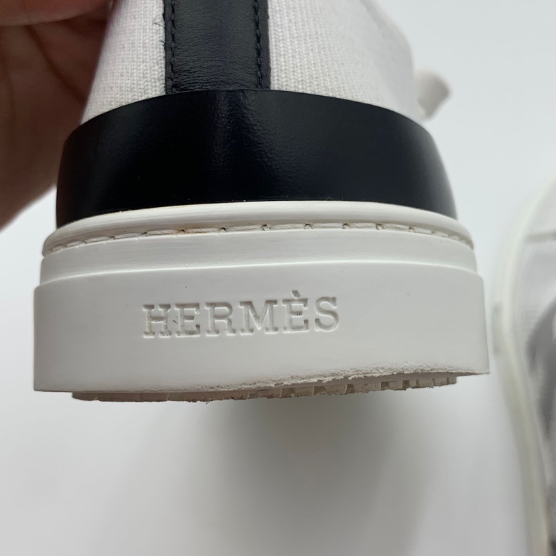 Hermes Sneaker Homme Mesh Technique Shoes 愛馬仕科技布白鞋-8