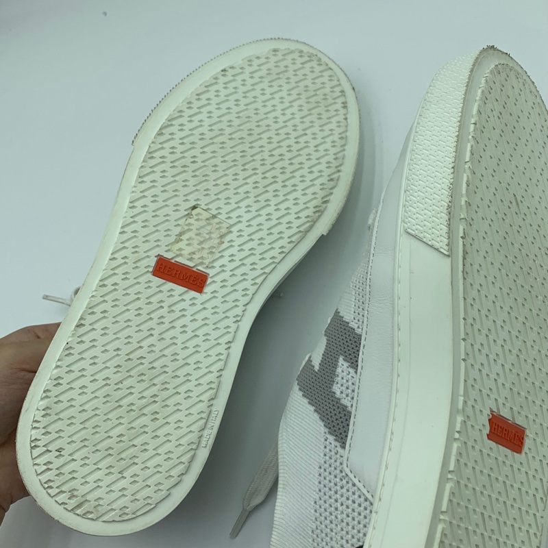 Hermes Sneaker Homme Mesh Technique Shoes 愛馬仕科技布白鞋-10