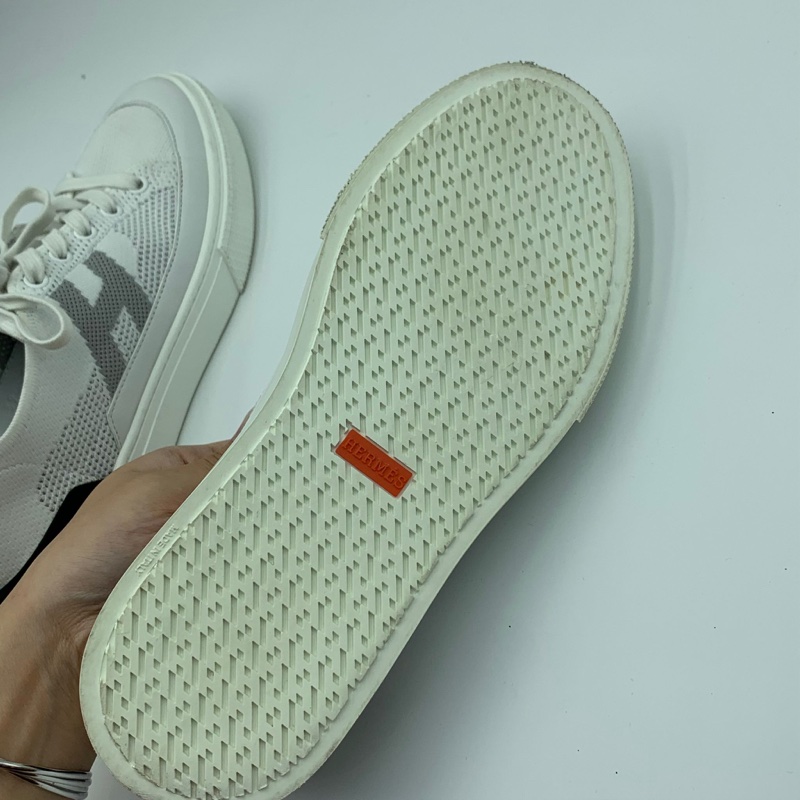 Hermes Sneaker Homme Mesh Technique Shoes 愛馬仕科技布白鞋-11