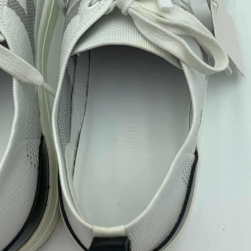 Hermes Sneaker Homme Mesh Technique Shoes 愛馬仕科技布白鞋-12