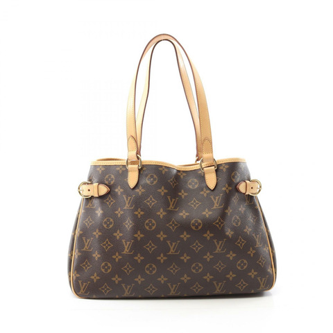 LOUIS VUITTON Batignolles 橫向單肩托特包 M51154 字母印花 二手 LV
