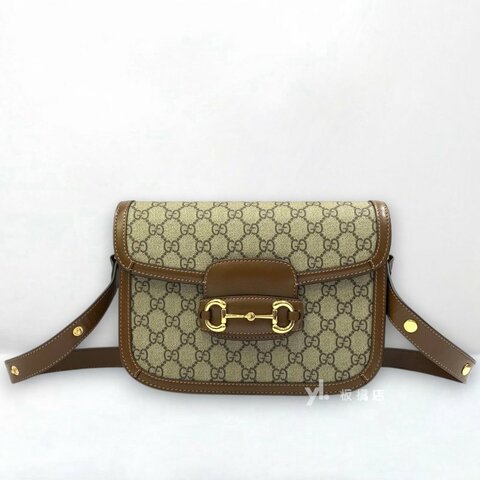 GUCCI Horsebit 1955棕小號