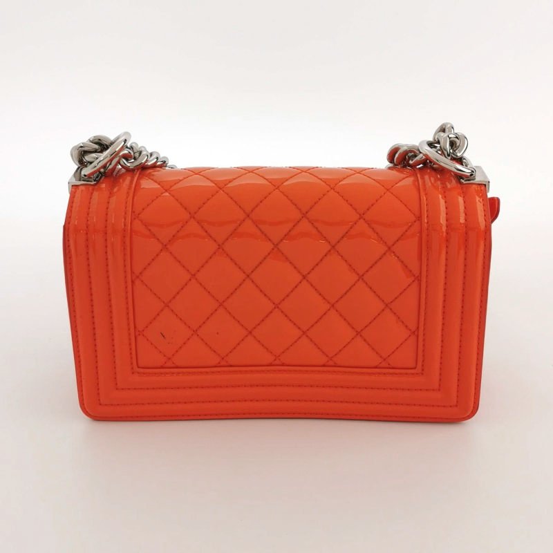 Chanel Leboy 季節限定款 小號 漆皮 菱格絎縫 方形 雙C鎖扣 單肩包-2