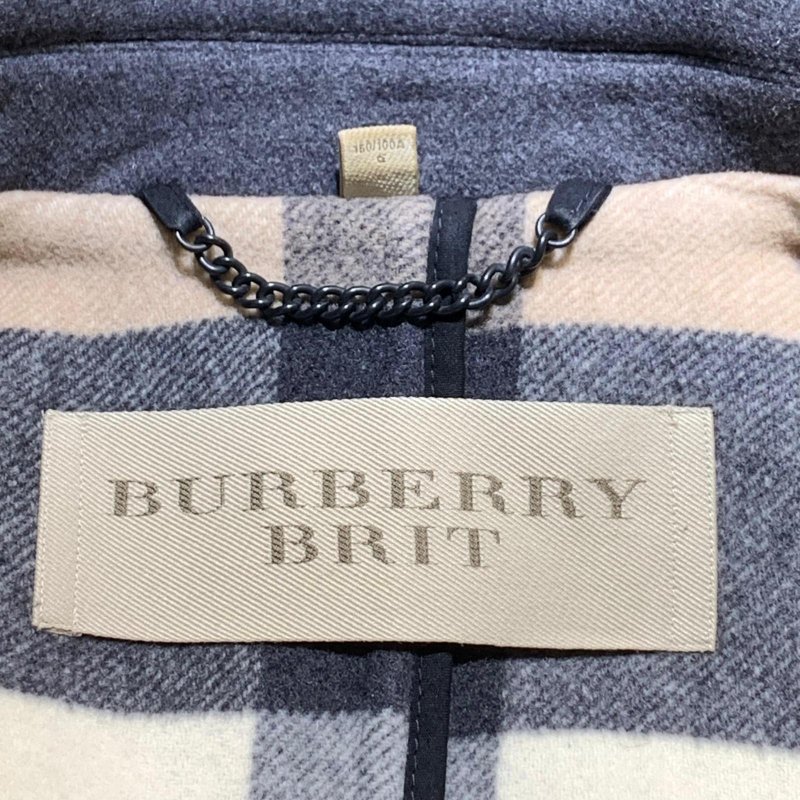 Burberry/巴寶莉 中長款男裝外套 牛角扣皮毛一體棉服 經典款連帽戰地獵人裝 走秀款-4