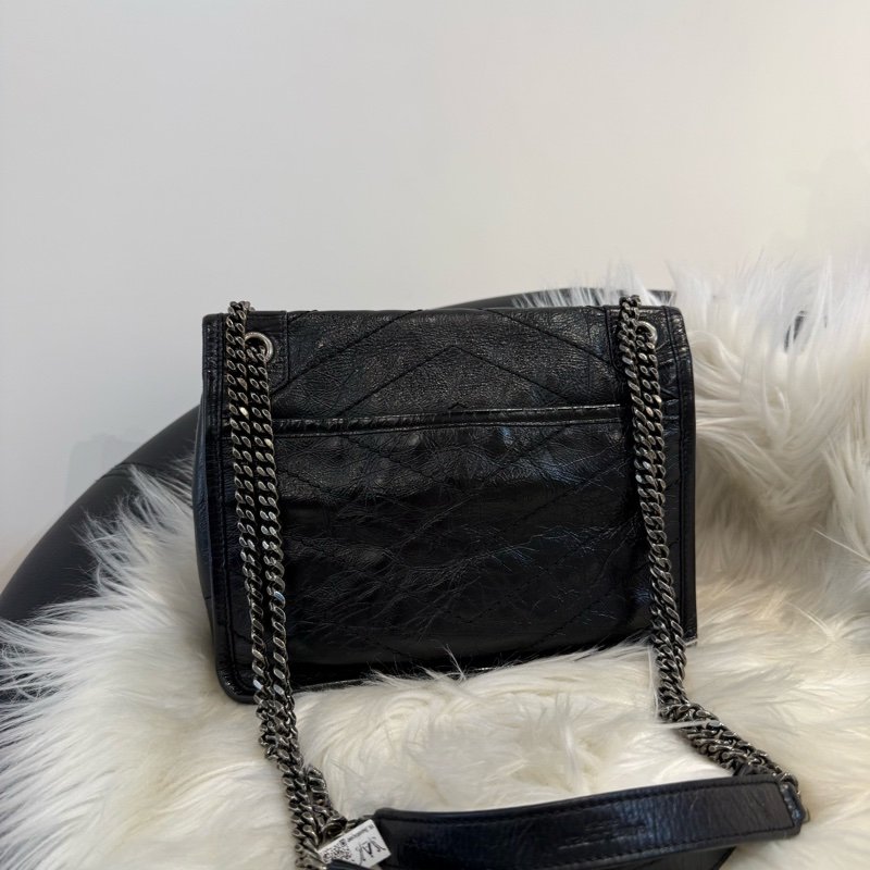 YSL Niki baby 黑銀 經典不敗款-1