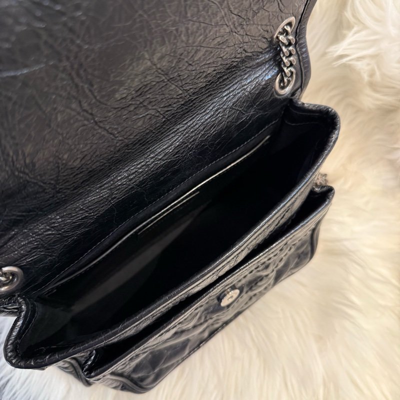 YSL Niki baby 黑銀 經典不敗款-5