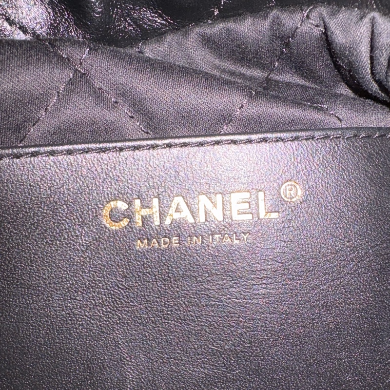 Chanel 香奈兒 22bag Mini黑色金扣 小垃圾包-9