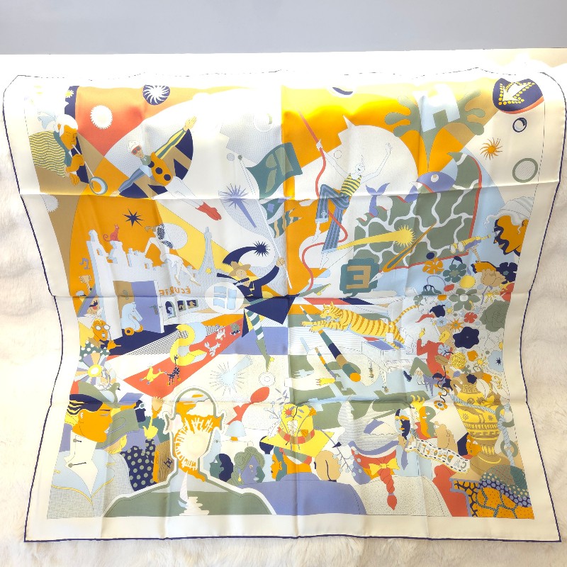 Hermès 不可思議 絲巾/方巾 90-1