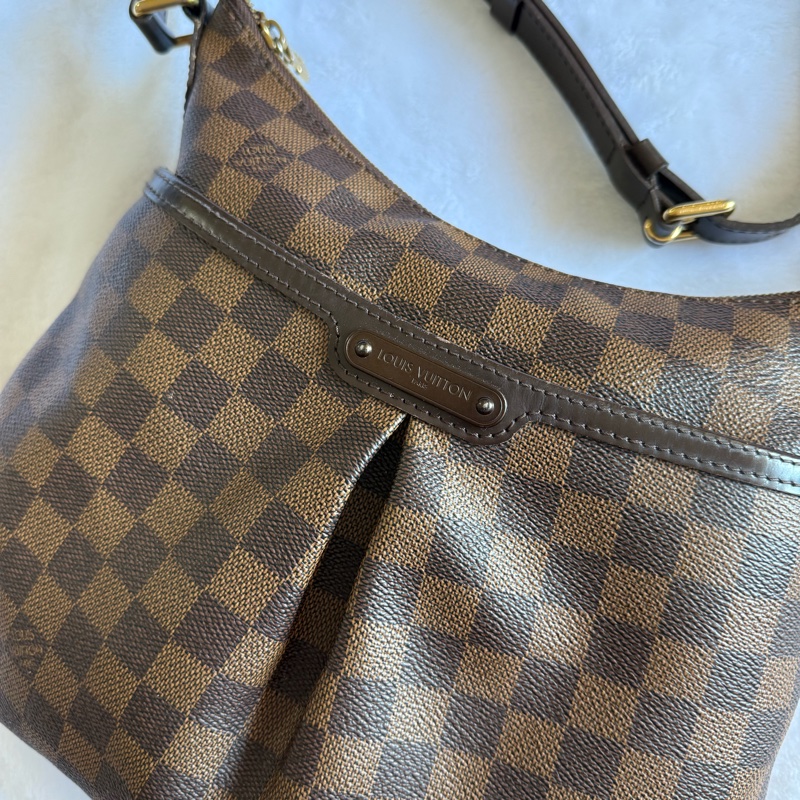 ㊣保證正品㊣附鑑定書 LOUIS VUITTON 路易威登DU0143 Damier N42251棋盤格紋 抓皺 斜背包-2
