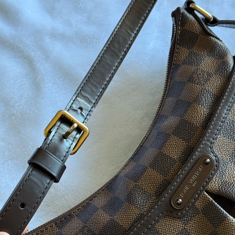 ㊣保證正品㊣附鑑定書 LOUIS VUITTON 路易威登DU0143 Damier N42251棋盤格紋 抓皺 斜背包-15