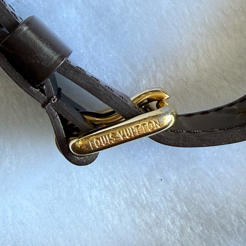 ㊣保證正品㊣附鑑定書 LOUIS VUITTON 路易威登DU0143 Damier N42251棋盤格紋 抓皺 斜背包-20