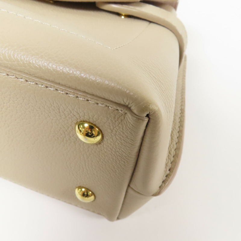 LOUIS VUITTON 牛皮皮革Lockme Ever Mini金扣手挽肩背兩用袋-5