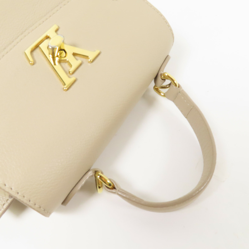 LOUIS VUITTON 牛皮皮革Lockme Ever Mini金扣手挽肩背兩用袋-8