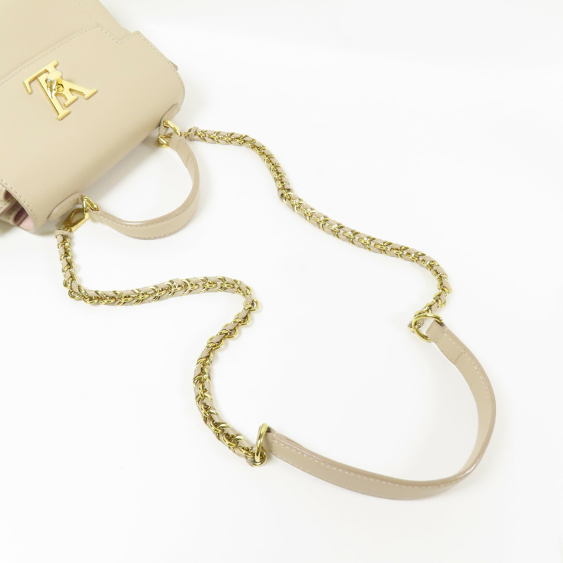 LOUIS VUITTON 牛皮皮革Lockme Ever Mini金扣手挽肩背兩用袋-9