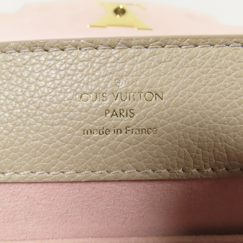 LOUIS VUITTON 牛皮皮革Lockme Ever Mini金扣手挽肩背兩用袋-15