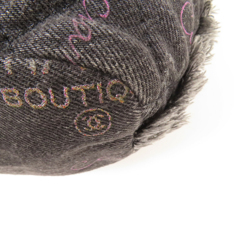 CHANEL 牛仔布Bucket Bag銀扣鏈帶肩背袋-7