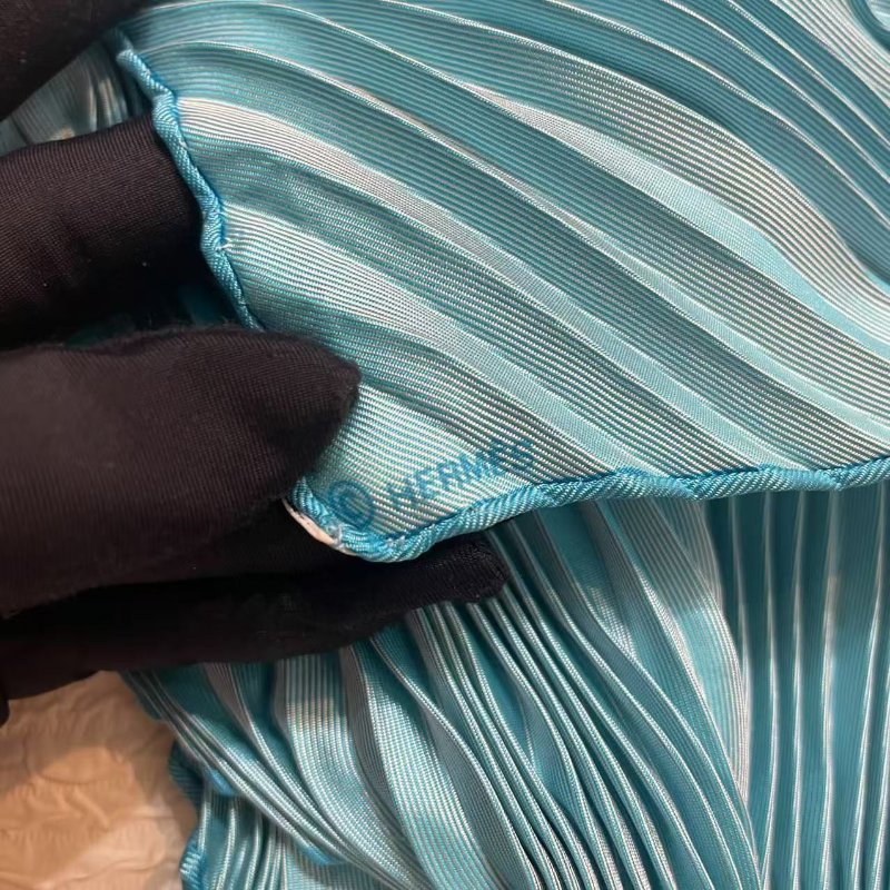 HERMES愛馬仕配飾 經典褶皺款小絲巾 手柄巾/多用途絲巾-2