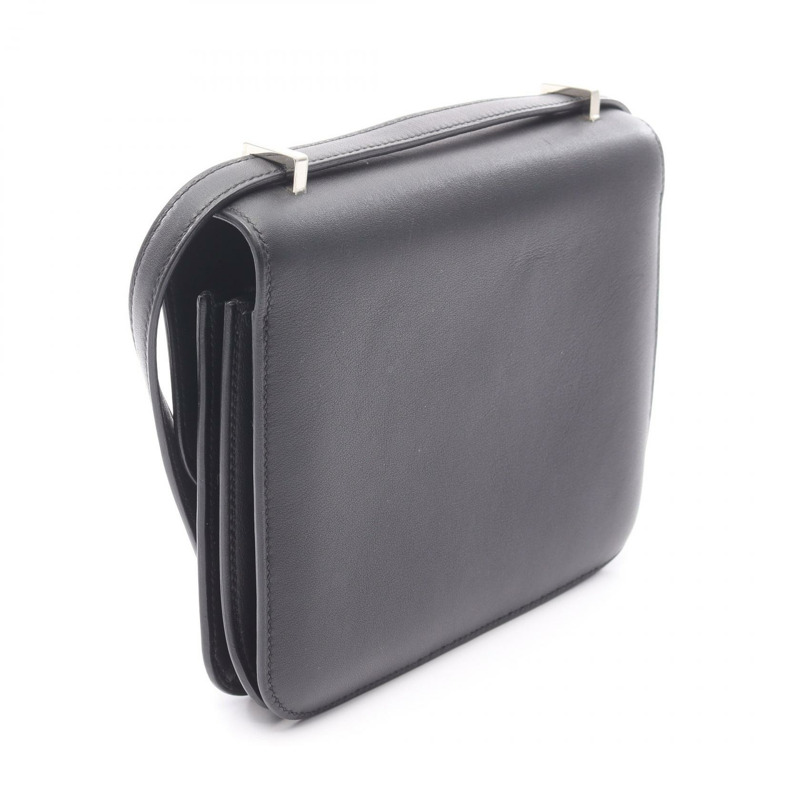 愛馬仕 Constance 3 迷你肩背包 Swift 皮革 黑色 二手 女款 SHW Z-1