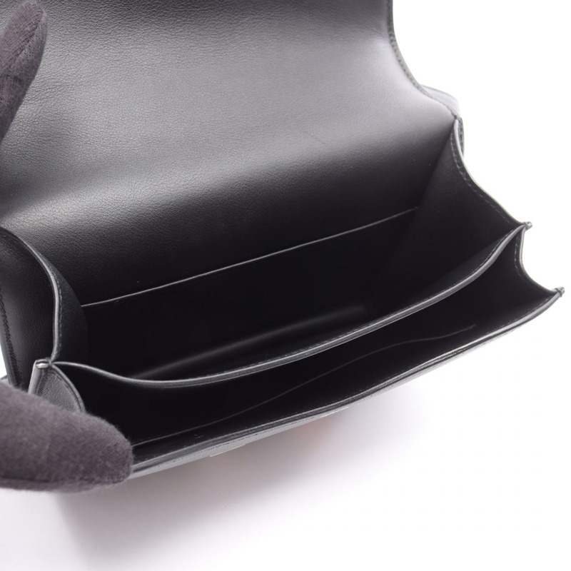 愛馬仕 Constance 3 迷你肩背包 Swift 皮革 黑色 二手 女款 SHW Z-2