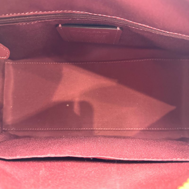 【美收精品】COACH 紅色肩背包 B-698【隔月月中將轉賣至日本 上架期限30天】-8