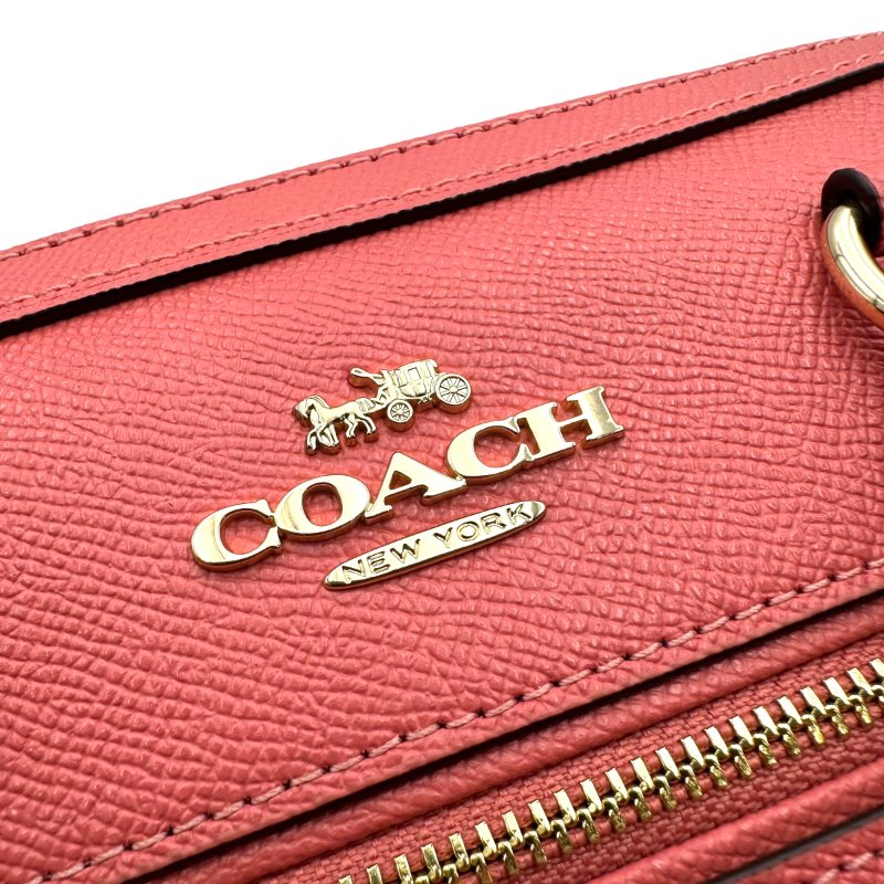 【美收精品】COACH 紅色肩背包 B-698【隔月月中將轉賣至日本 上架期限30天】-12