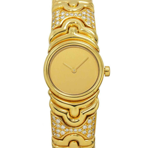 BVLGARI Parentesi BJ01 女士腕錶，附鑽石錶帶，18K 金，純金石英機芯