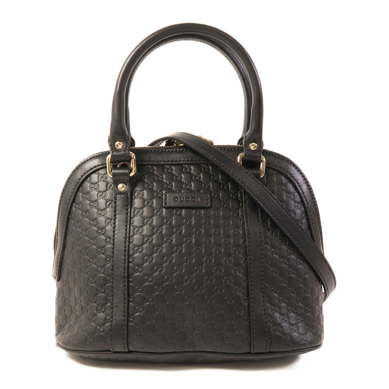 GUCCI 牛皮皮革Microguccissima金扣手挽肩背兩用袋-0