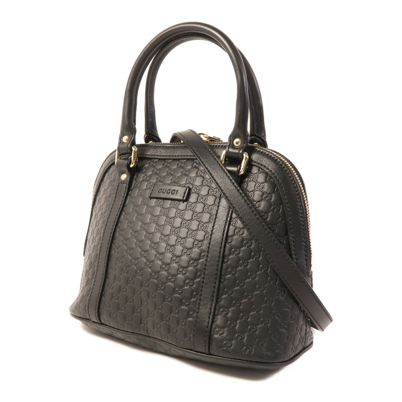 GUCCI 牛皮皮革Microguccissima金扣手挽肩背兩用袋-2