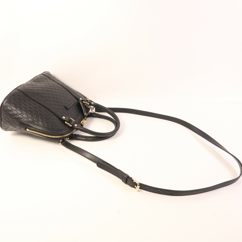 GUCCI 牛皮皮革Microguccissima金扣手挽肩背兩用袋-7