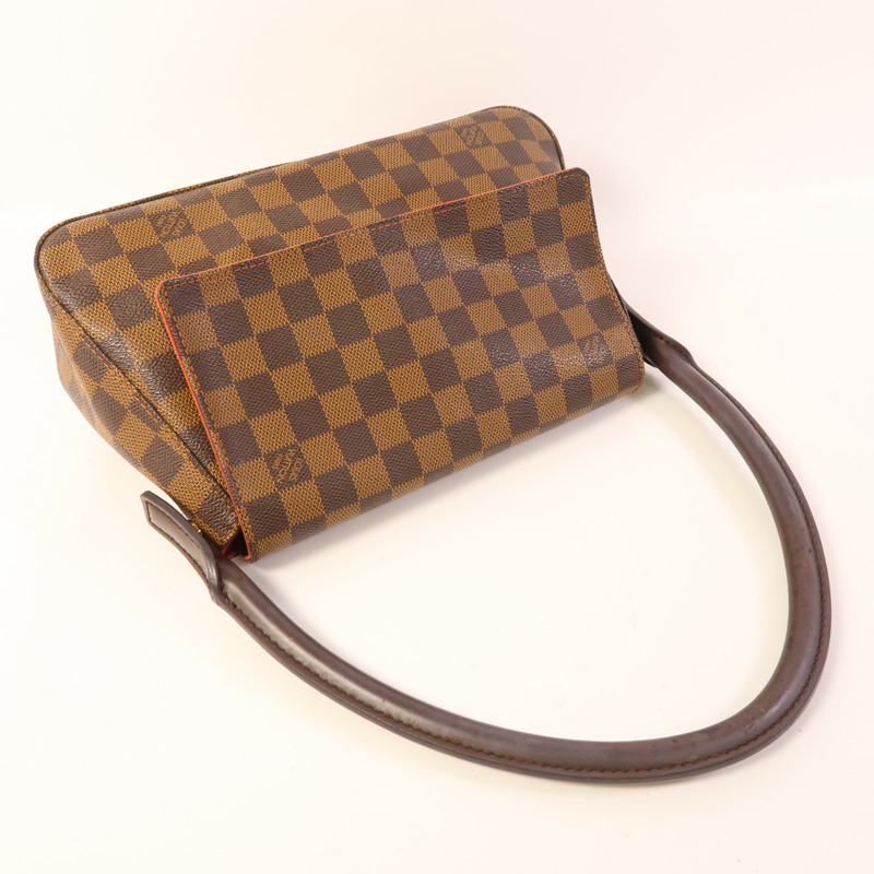 LOUIS VUITTON Damier Mini Looping金扣肩背袋-7