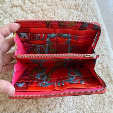 二手Hermes 絲巾長夾 T5 ㄇ型長夾