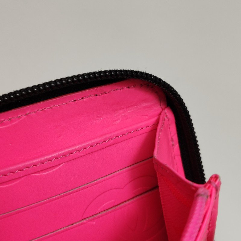 Chanel Cambon 牛皮 菱格絎縫 側邊 雙C Logo 錢包-12