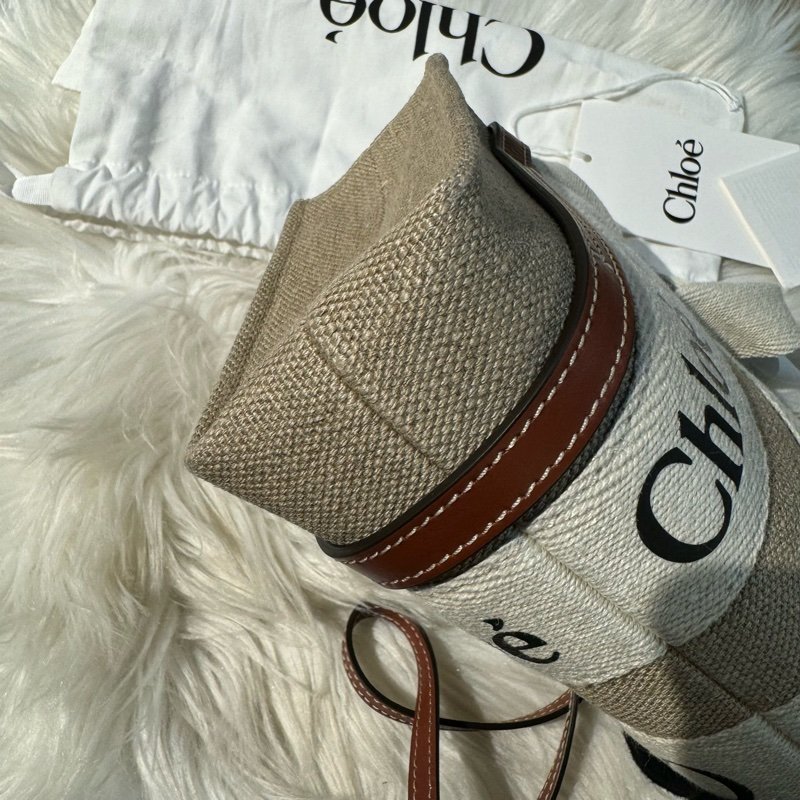 Chloe Mini Woody Bag 迷你帆布 全新-4