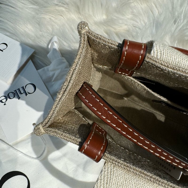 Chloe Mini Woody Bag 迷你帆布 全新-7