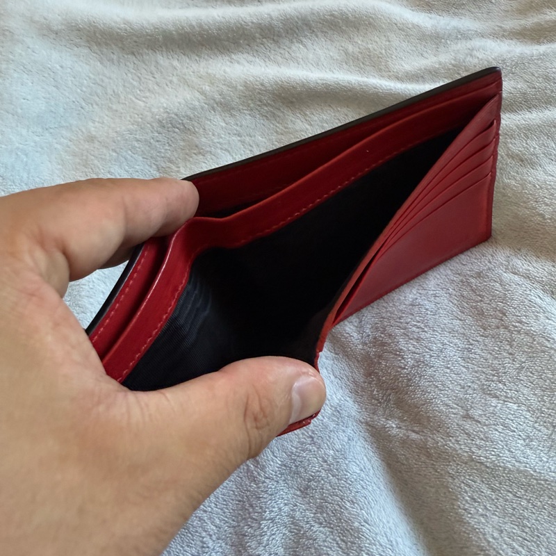 Fendi 怪獸眼睛黑色牛皮對折短夾-8