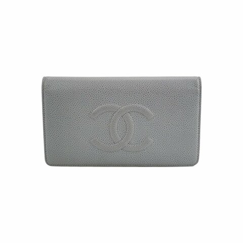 Chanel 牛皮 字母 雙C 錢包